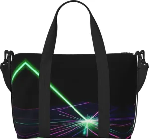 Laser lights Duffel Bags for Traveling - Lightweight Personal Item Travel Bags for Women, Gym Bags for Men
