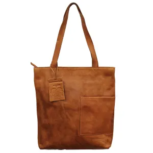 LATICO LEON TOTE SHOULDER BAG COGNAC