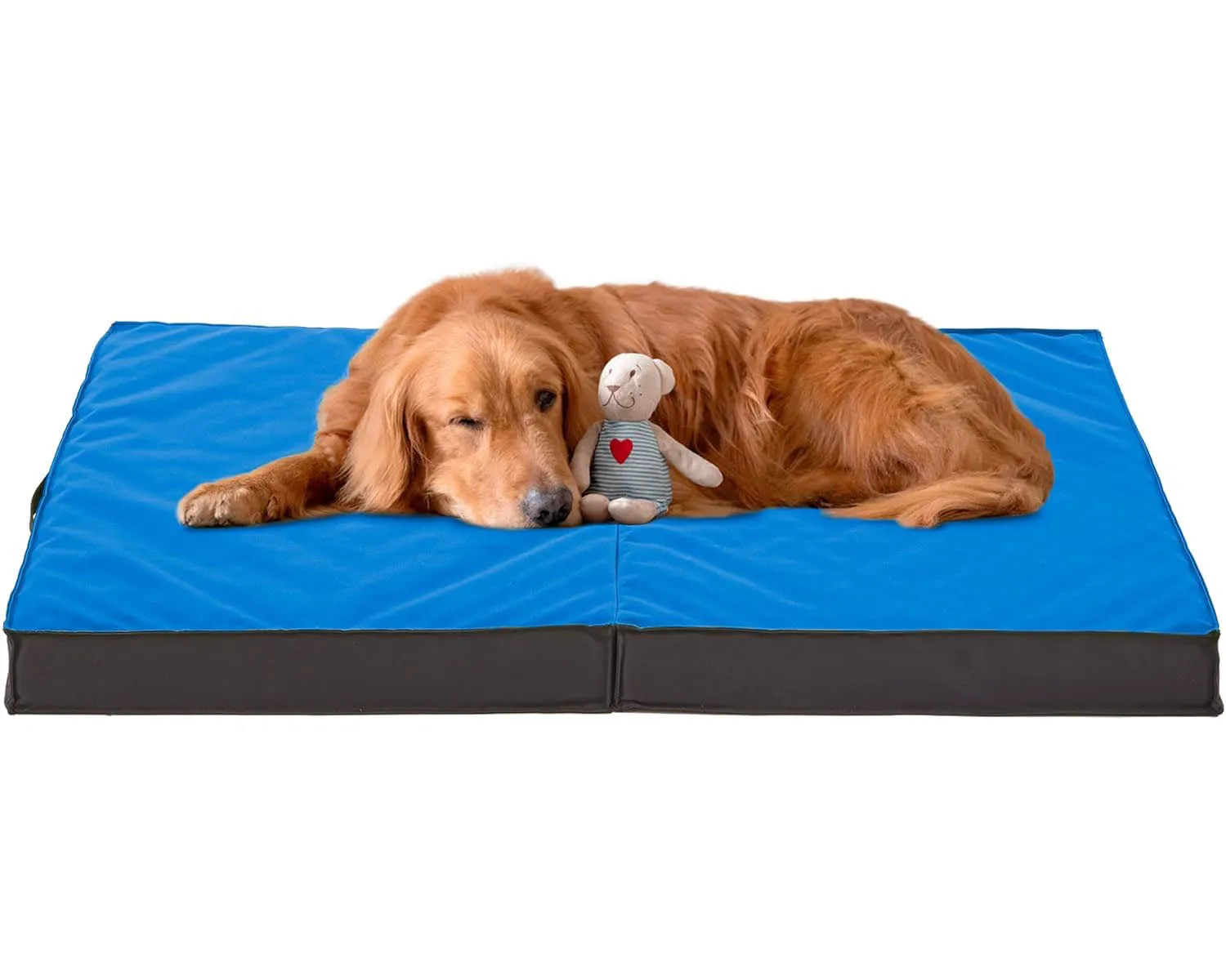 LFC PETS Outdoor Dog Beds for Large Dogs, Waterproof Dog Bed Portable with Washable Cover, Foldable Dog Bed Orthopedic for Outside Indoor, 41inch All Weather to Use