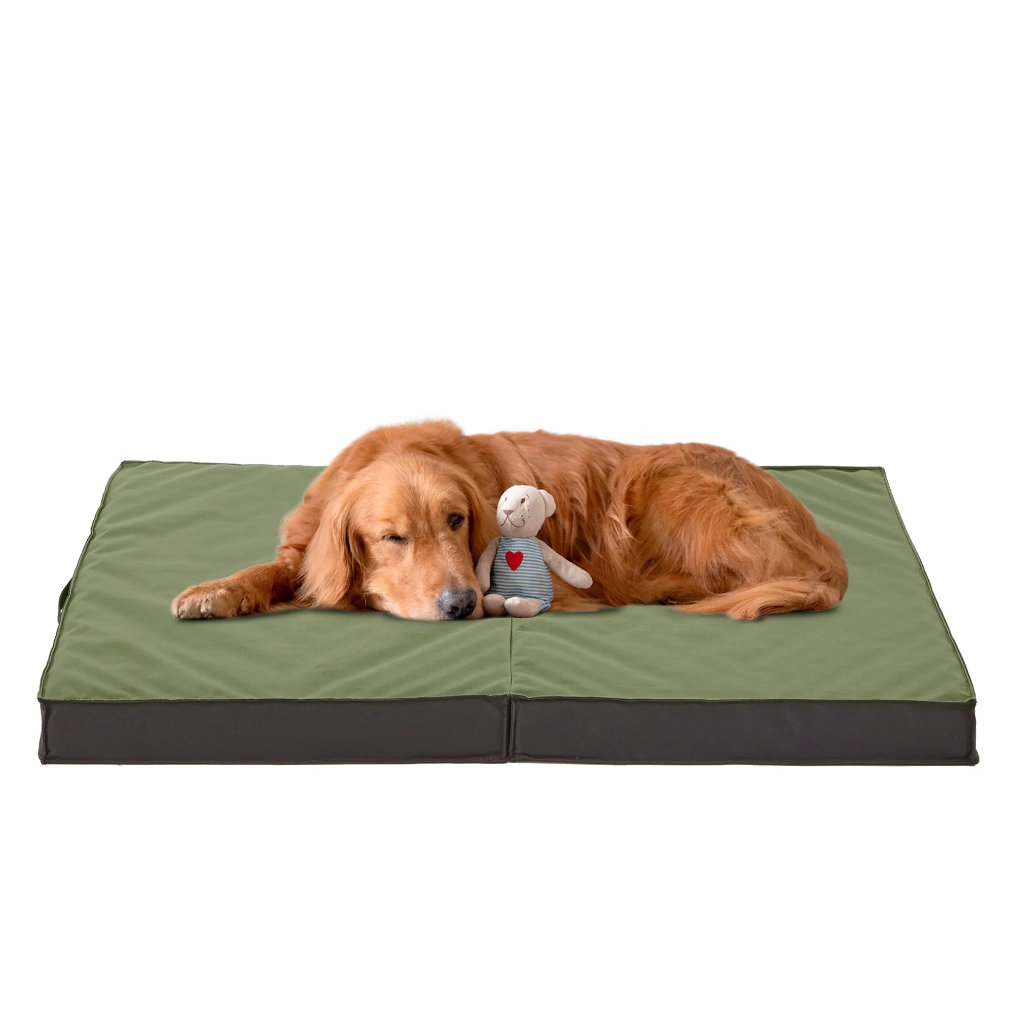 LFC PETS Outdoor Dog Beds for Large Dogs, Waterproof Dog Bed Portable with Washable Cover, Foldable Dog Bed Orthopedic for Outside Indoor, 41inch All Weather to Use
