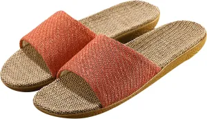 Linen summer non-slip indoor slippers Non-slip spa slippers Comfortable slippers
