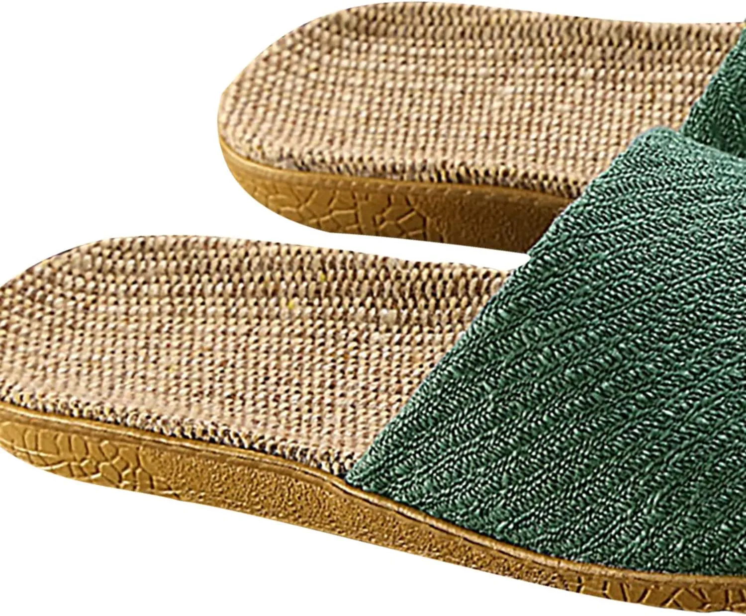 Linen summer non-slip indoor slippers Non-slip spa slippers Comfortable slippers
