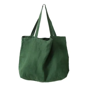 Linen tote bag spirulina