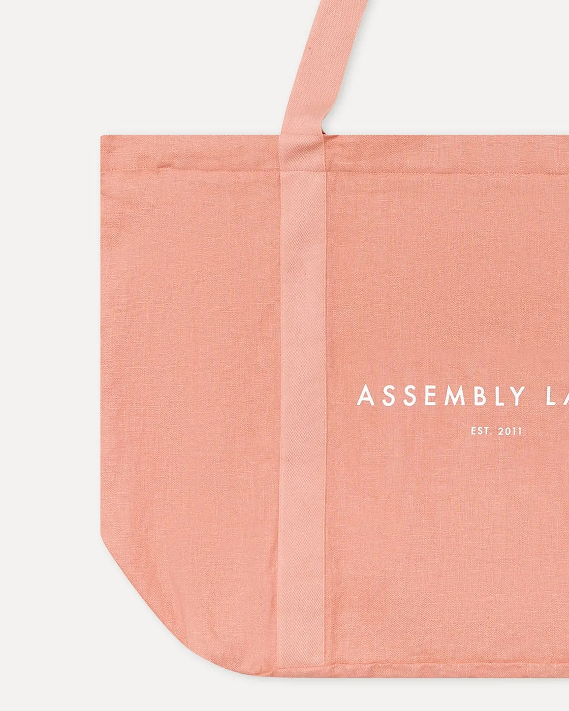 Linen Tote Bag Washed Red