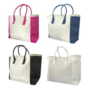 Linen Weekender Tote