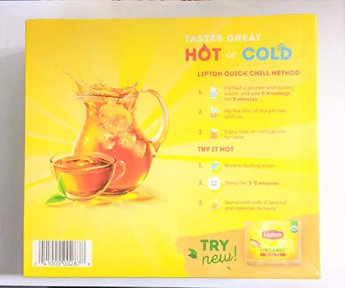 Lipton Black Tea Bags 100% Natural Tea 104 ct (Pack of 2)