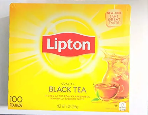 Lipton Black Tea Bags 100% Natural Tea 104 ct (Pack of 2)