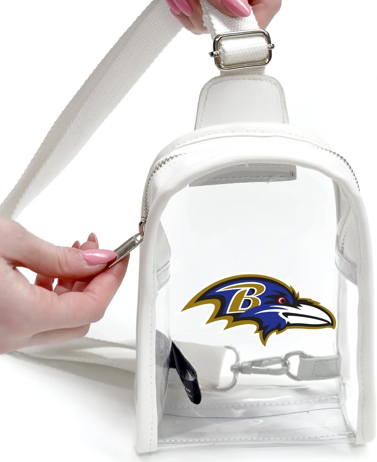 Littlearth NFL Clear Mini Sling Bag