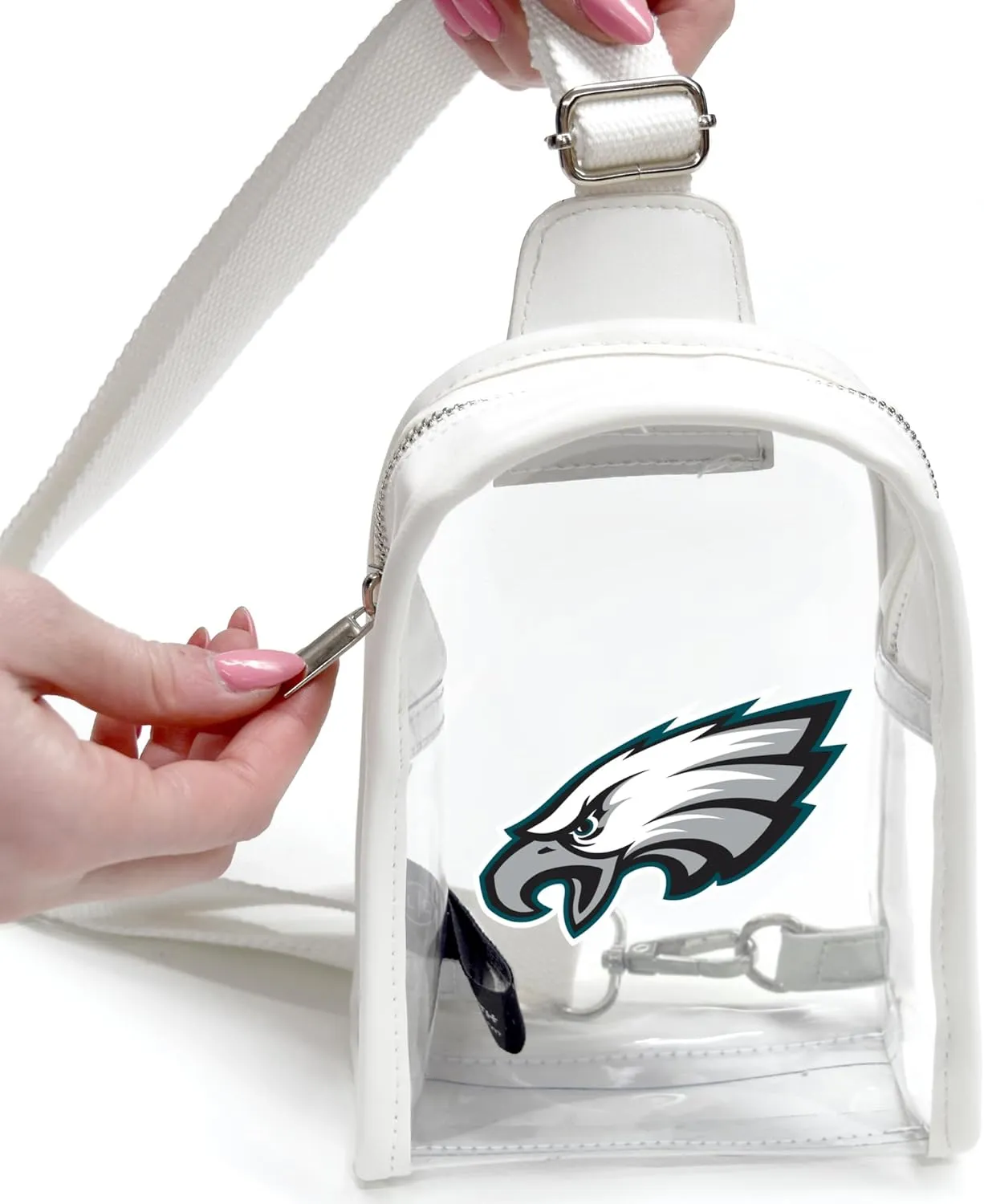 Littlearth NFL Clear Mini Sling Bag