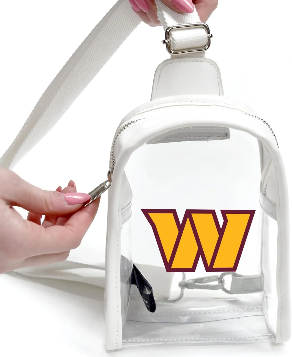 Littlearth NFL Clear Mini Sling Bag