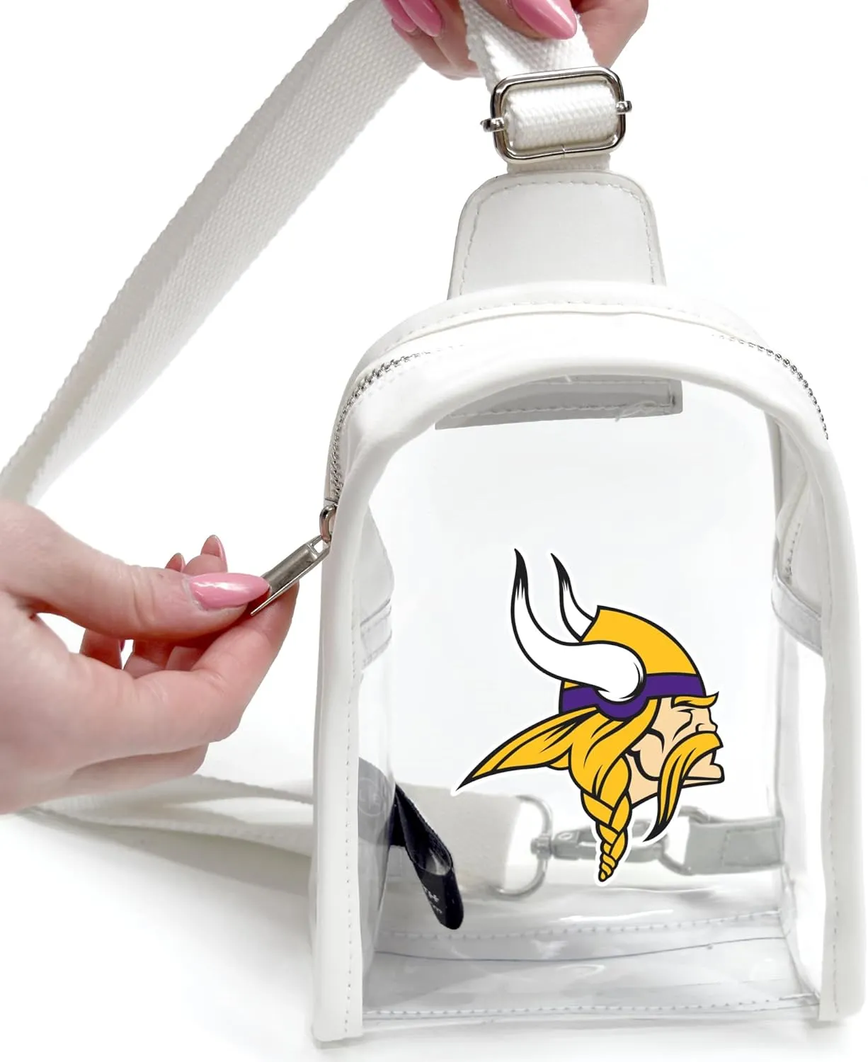 Littlearth NFL Clear Mini Sling Bag