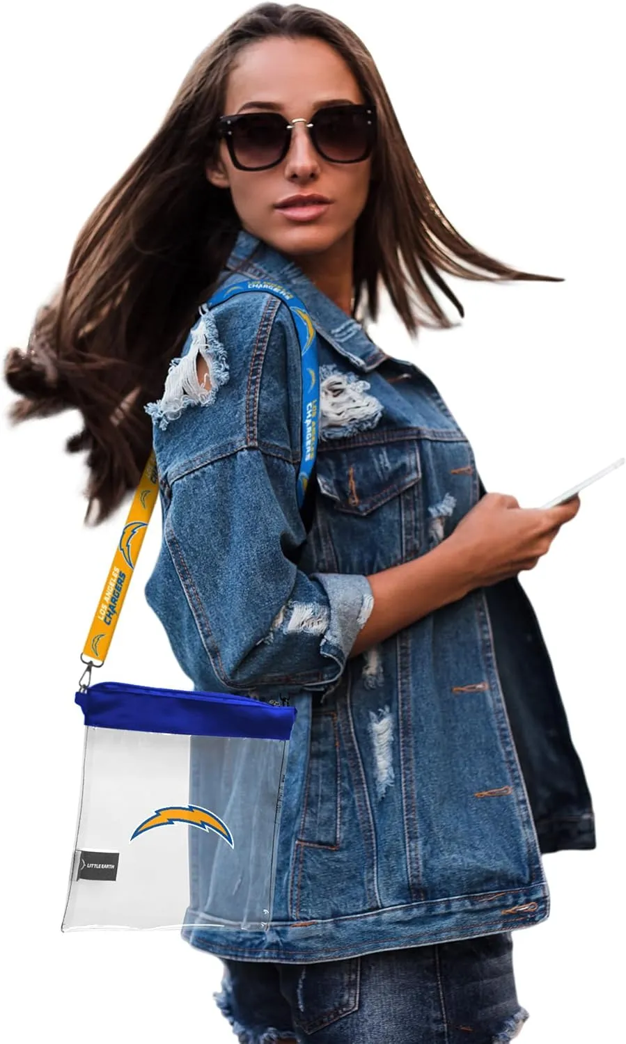 Littlearth NFL Clear Pattern Strap Bag