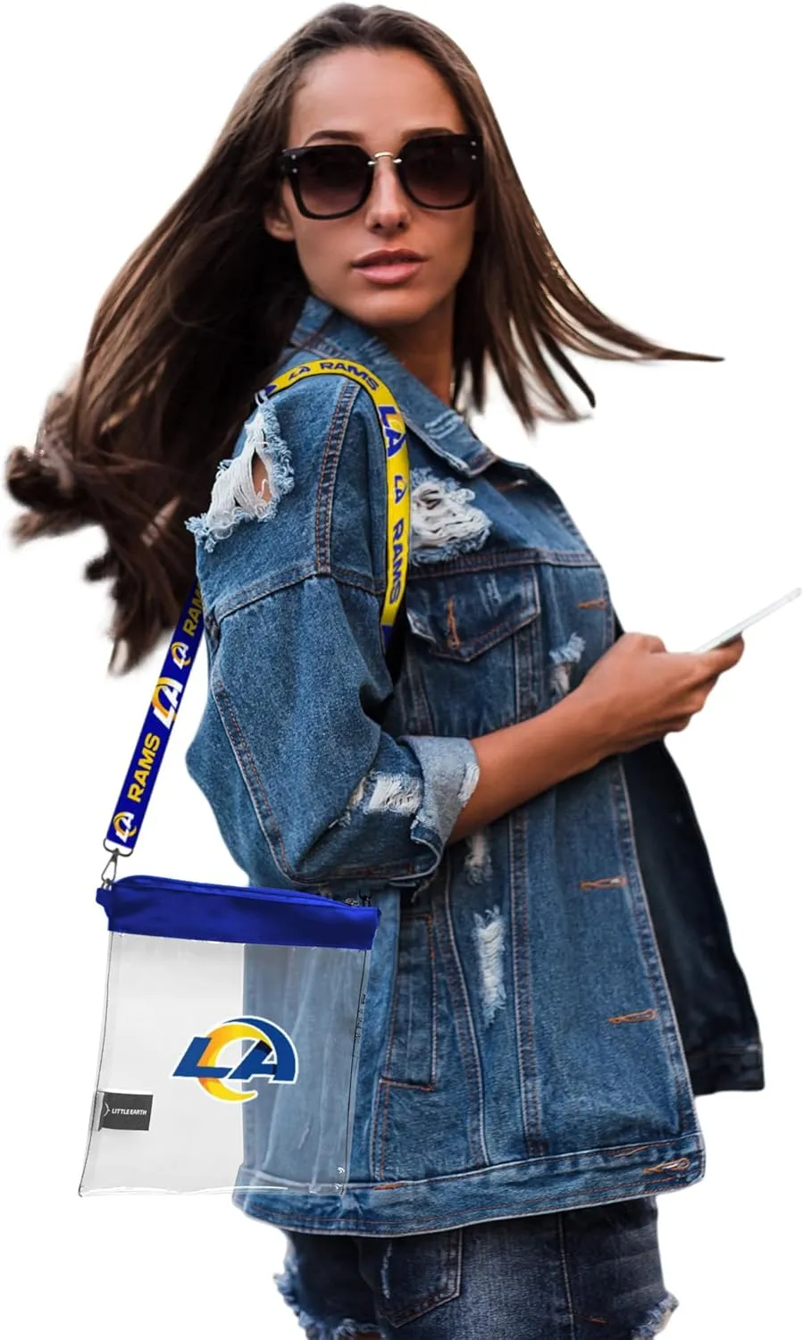 Littlearth NFL Clear Pattern Strap Bag