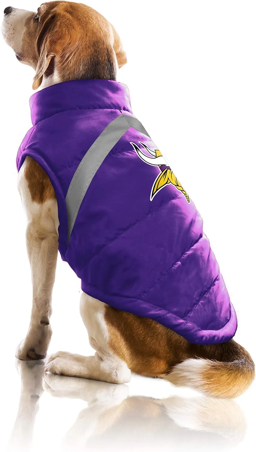 Littlearth NFL Unisex-Adult Soft Fleece Lined Pet Puffer Vest