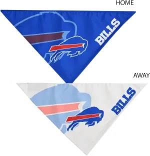 Littlearth Unisex-Adult NFL Buffalo Bills Home and Away Pet Bandana Set, Team Color, Large