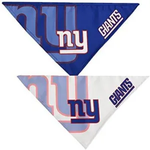 Littlearth Unisex-Adult NFL New York Giants Home and Away Pet Bandana Set, Team Color, Small