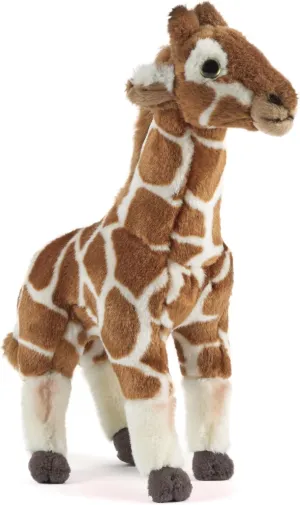 Living Nature Medium Giraffe Stuffed Animal | Fluffy Giraffe Animal | Soft Toy Gift for Kids | 12 inches