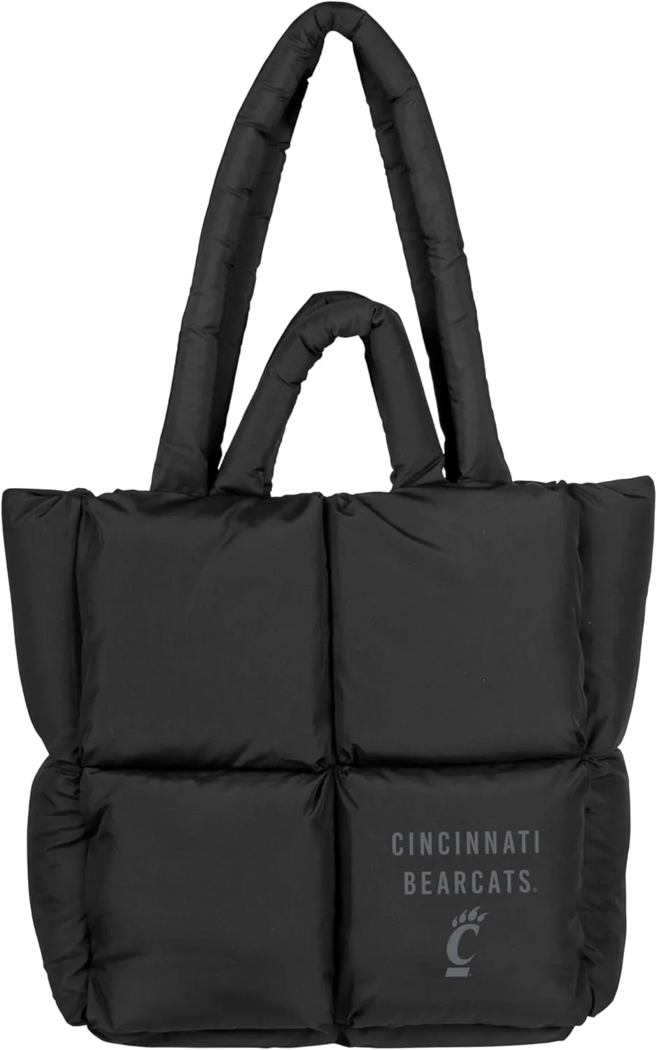 Logo Brands NCAA Puffer Tote Bag-Stylish & Fashionable Fan Accessory School, and Casual Use, Plush Puff Exterior