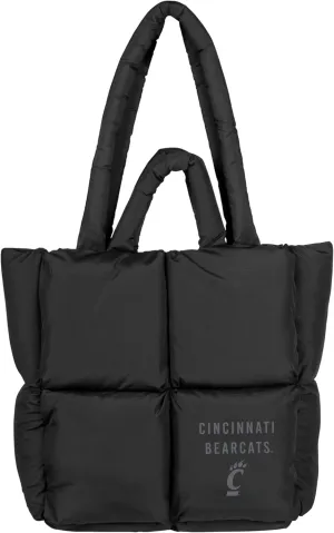 Logo Brands NCAA Puffer Tote Bag-Stylish & Fashionable Fan Accessory School, and Casual Use, Plush Puff Exterior