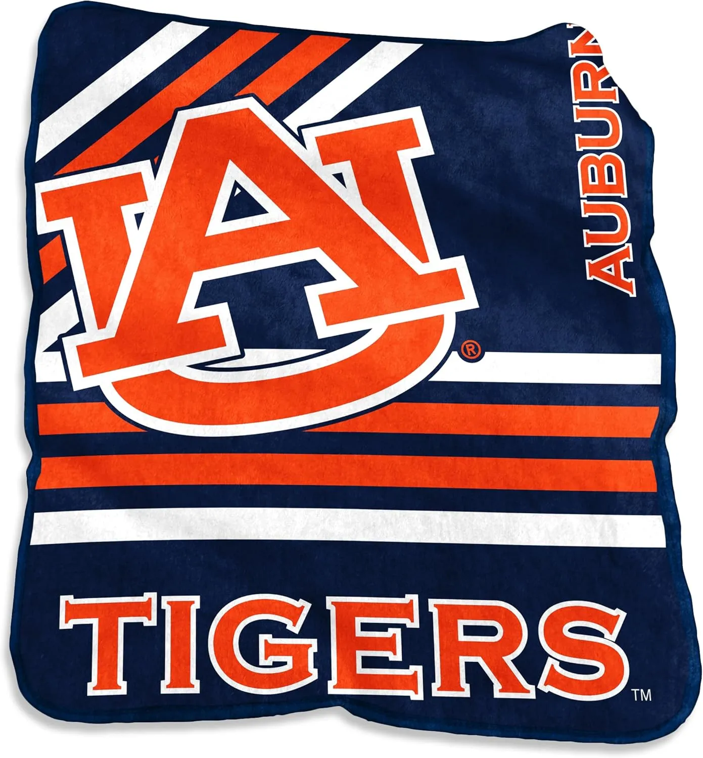 Logo Brands NCAA Raschel Throw Blanket – 50 x 60 Soft Fleece Blanket, Officially Licensed Collegiate Design, Cozy Throw for Tailgating, Game Day, & Home Décor