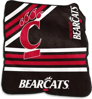 Logo Brands NCAA Raschel Throw Blanket – 50 x 60 Soft Fleece Blanket, Officially Licensed Collegiate Design, Cozy Throw for Tailgating, Game Day, & Home Décor