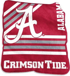 Logo Brands NCAA Raschel Throw Blanket – 50 x 60 Soft Fleece Blanket, Officially Licensed Collegiate Design, Cozy Throw for Tailgating, Game Day, & Home Décor