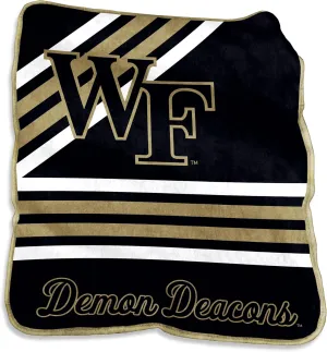 Logo Brands NCAA Raschel Throw Blanket – 50 x 60 Soft Fleece Blanket, Officially Licensed Collegiate Design, Cozy Throw for Tailgating, Game Day, & Home Décor