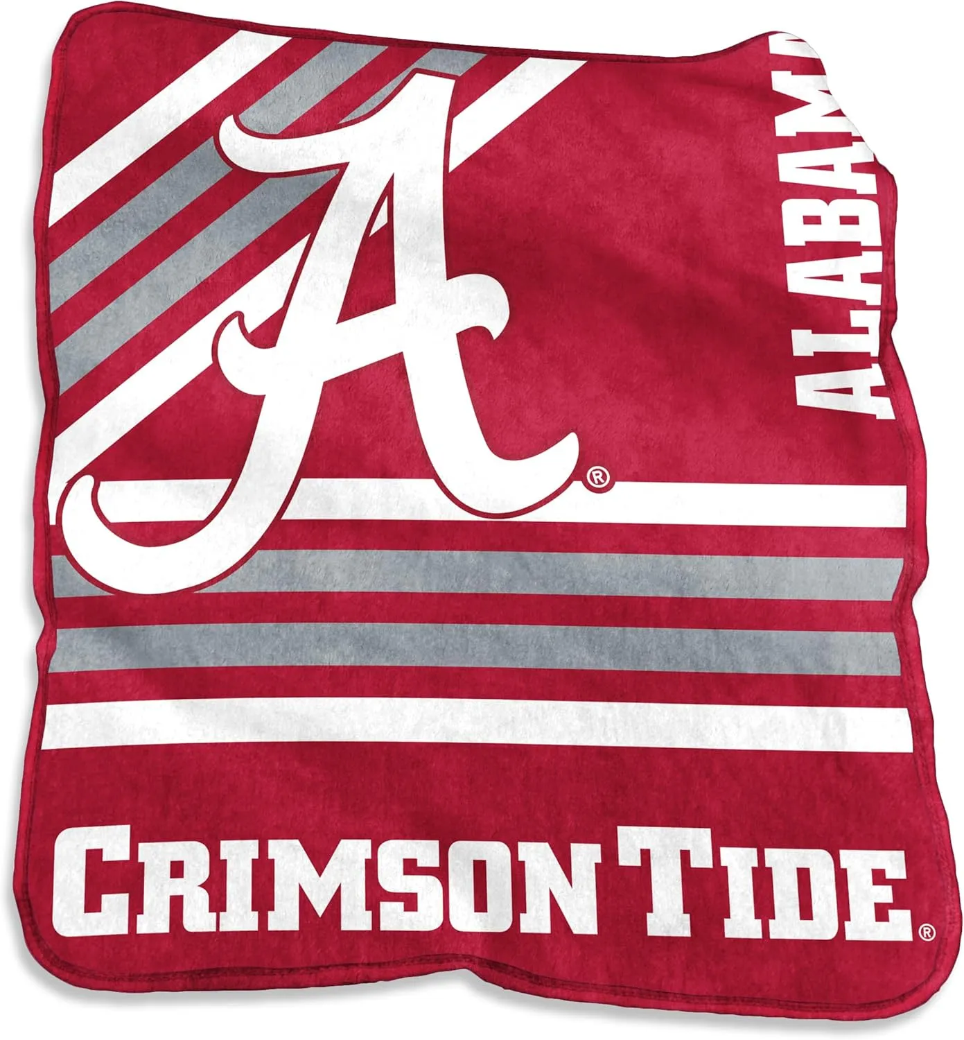 Logo Brands NCAA Raschel Throw Blanket – 50 x 60 Soft Fleece Blanket, Officially Licensed Collegiate Design, Cozy Throw for Tailgating, Game Day, & Home Décor