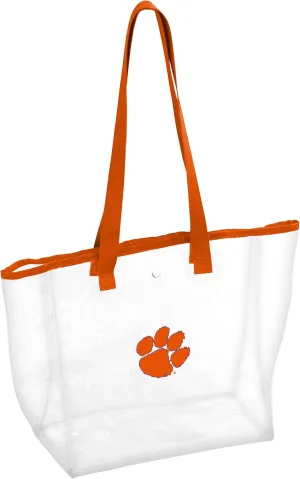 Logo Brands Officially Licensed NCAA Unisex Stadium Clear Tote, One Size, Team Color