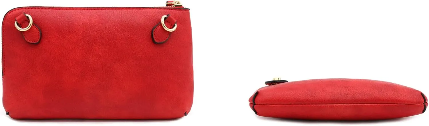 LOVESOME Women's Small Crossbody Bag Wristlet Clutch