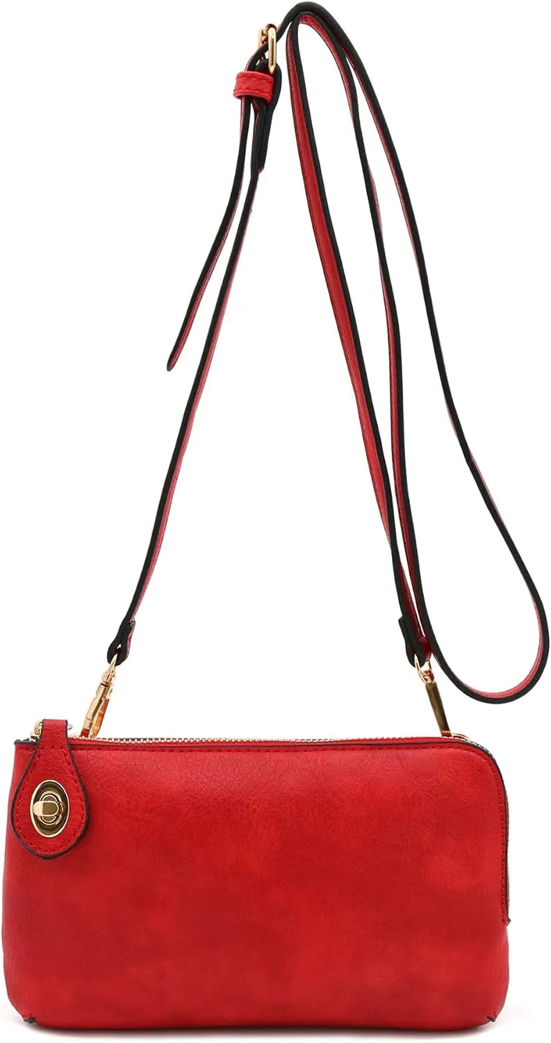LOVESOME Women's Small Crossbody Bag Wristlet Clutch