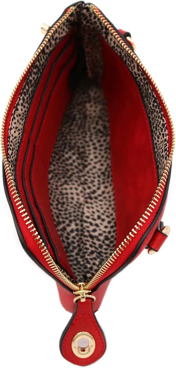 LOVESOME Women's Small Crossbody Bag Wristlet Clutch