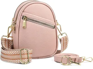 LoZoDo Small Crossbody Bags for Women Trendy Leather Purses and Handbags Designer Cell Phone Bag Wallet Purse with Wide Strap