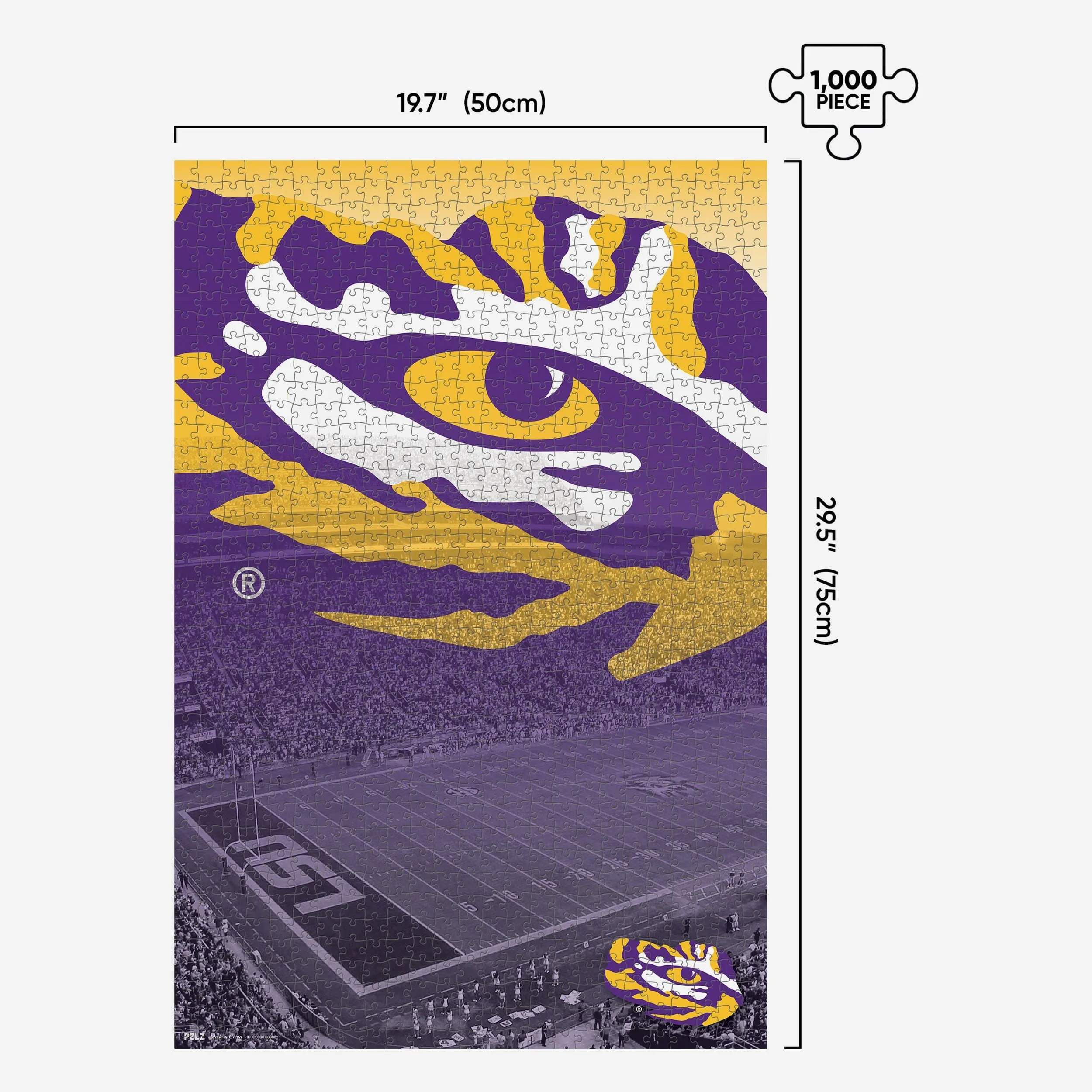 LSU Tigers Tiger Stadium 1000 Piece Jigsaw Puzzle PZLZ