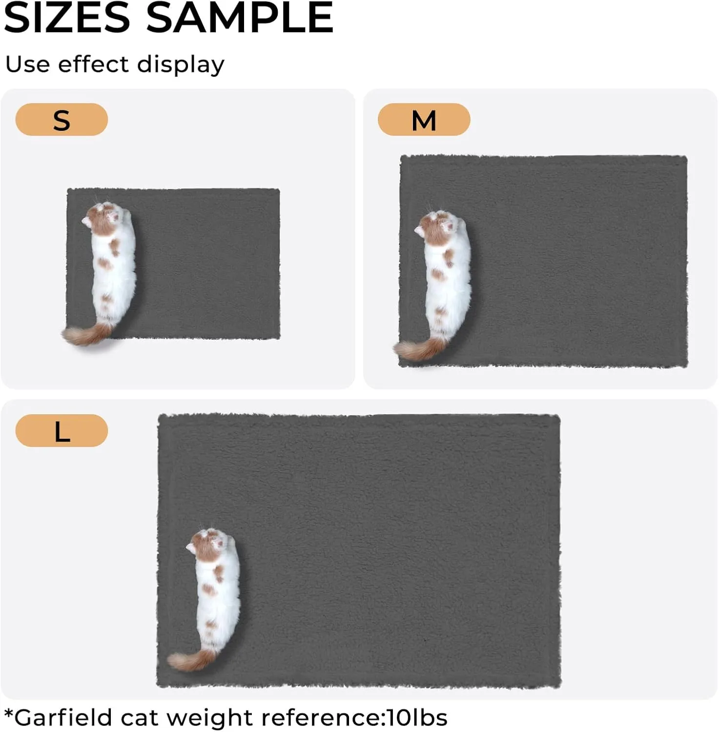 Luciphia Premium Fleece Pet Blanket for Small Medium Dogs Puppy Soft Sherpa Calming Cat Throw Blankets(Grey,57x40 inches)