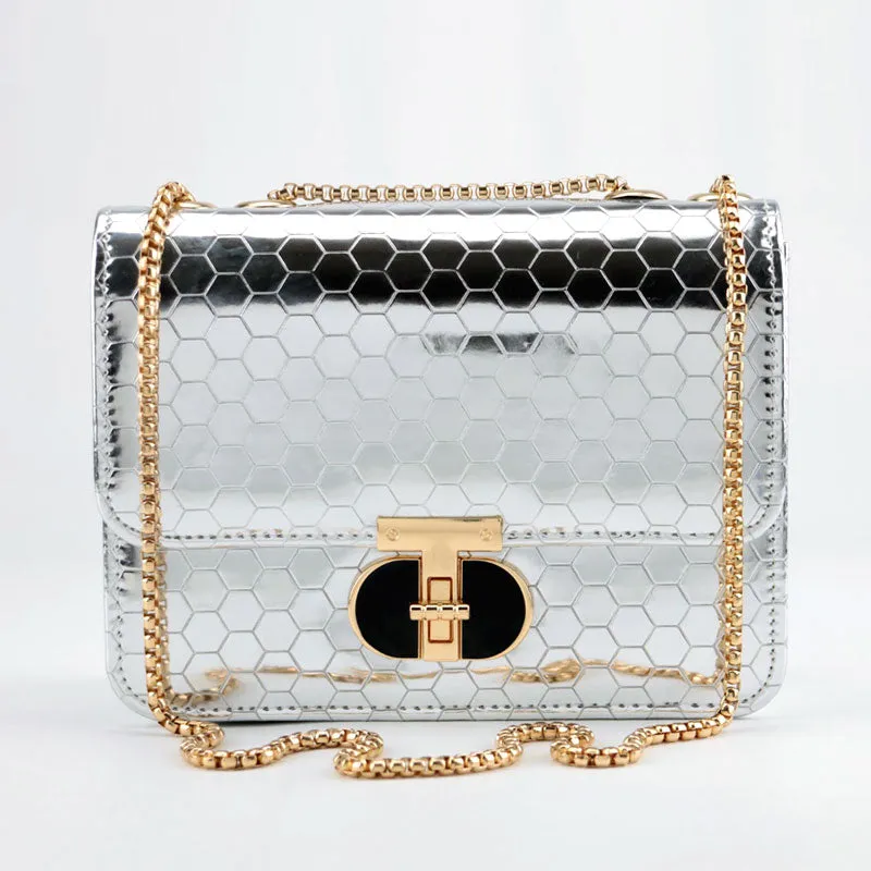 Luxury Look Textured Shoulder Bag Crossbody Bag #22