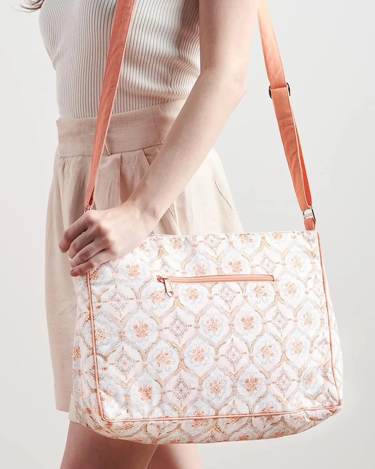 Maison d' Hermine Hand Bags for Women Cotton Shoulder Bag for Shopping Travel Everyday Use Cross Body Tote purse Sling Bag