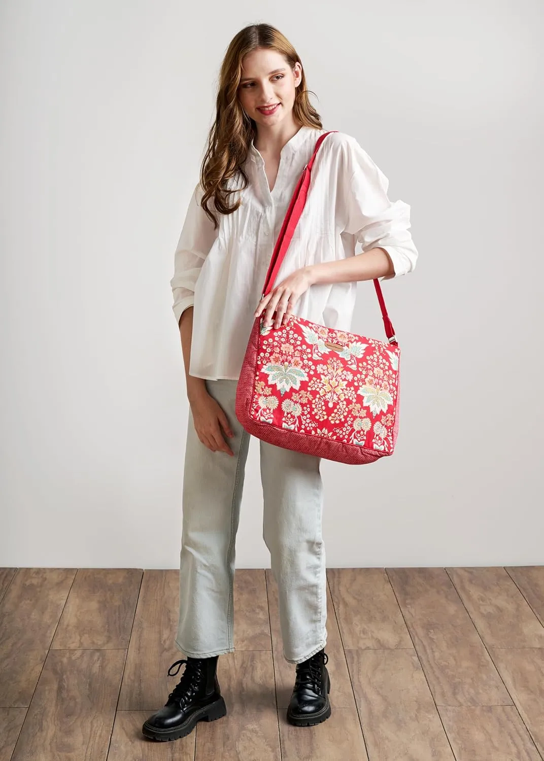 Maison d' Hermine Hand Bags for Women Cotton Shoulder Bag for Shopping Travel Everyday Use Cross Body Tote purse Sling Bag