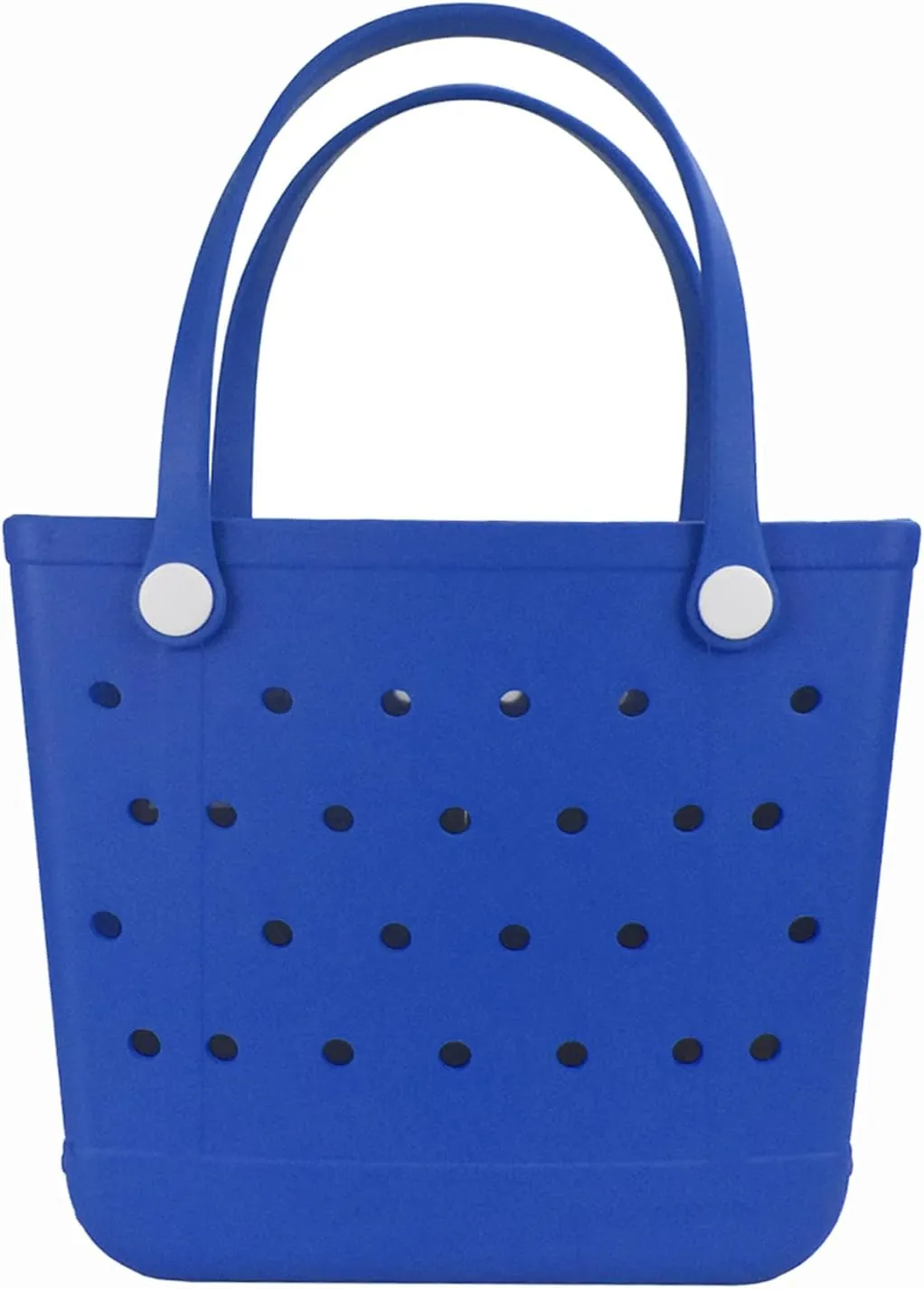 Medium Beach Bag, Waterproof Rubber Beach Bag, Washable Open Tote Bag Durable Tote Travel Bags for Outdoor Sport