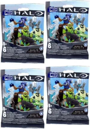 Mega Construx Halo Infinite Series 4 Mini Figures Blind Bags (Pack of 4)