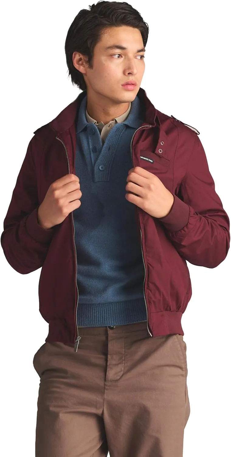Members Only Men's Iconic Racer Quilted Lining Jacket |Slim Fit|