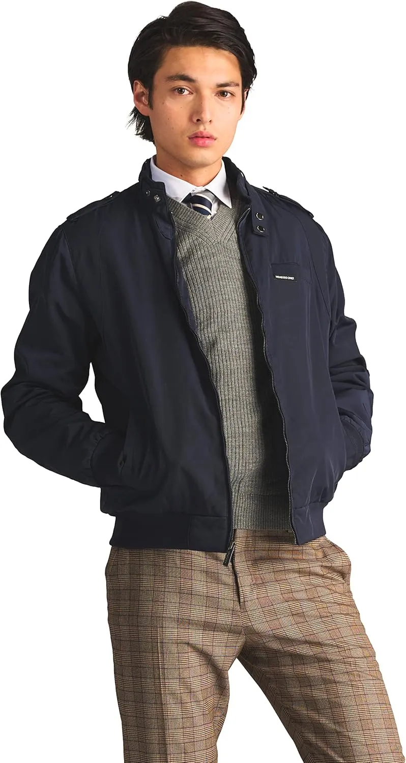 Members Only Men's Iconic Racer Quilted Lining Jacket |Slim Fit|