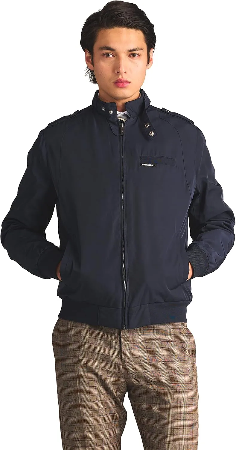 Members Only Men's Iconic Racer Quilted Lining Jacket |Slim Fit|