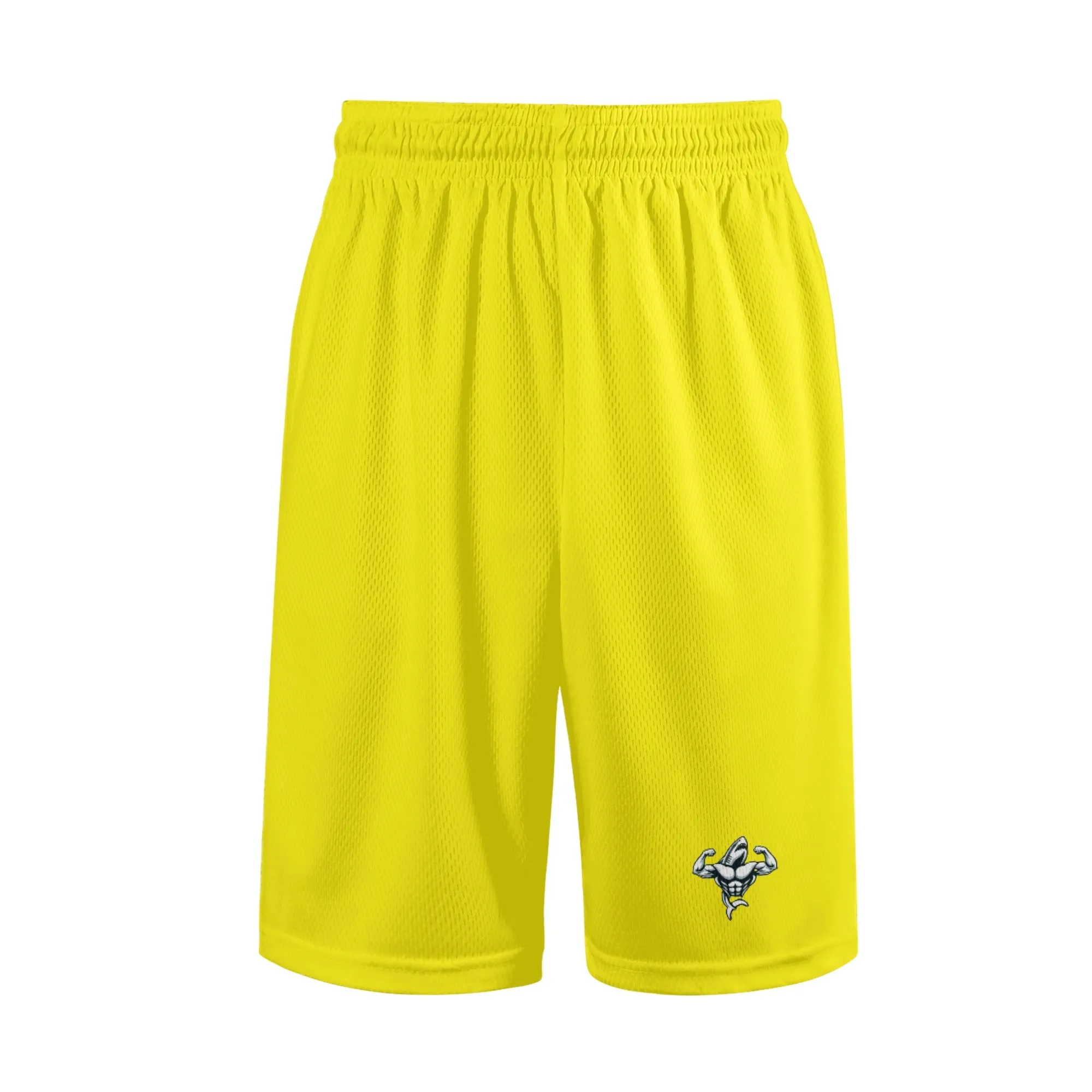 Mens Muscle Body Mesh Basketball & Running Shorts