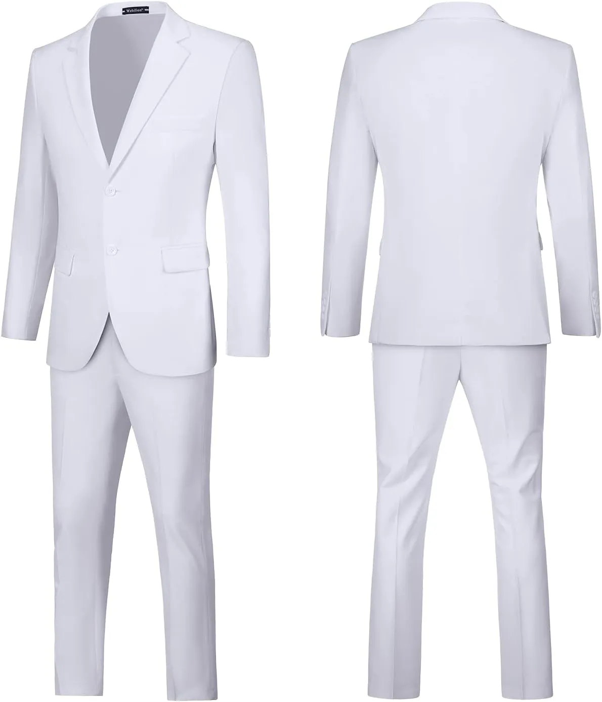 Mens Suits Slim Fit Prom Homecoming Suit for Men Wedding Business Tux Outfit 2 Piece Suit Jacket Blazer ＆Pants Set