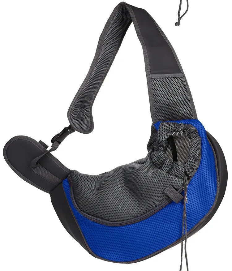 Mesh Oxford Pet Outdoor Travel Pet Puppy Carrier Handbag Pouch Single Shoulder Bag Sling Mesh Comfort Travel Tote Shoulder Bag