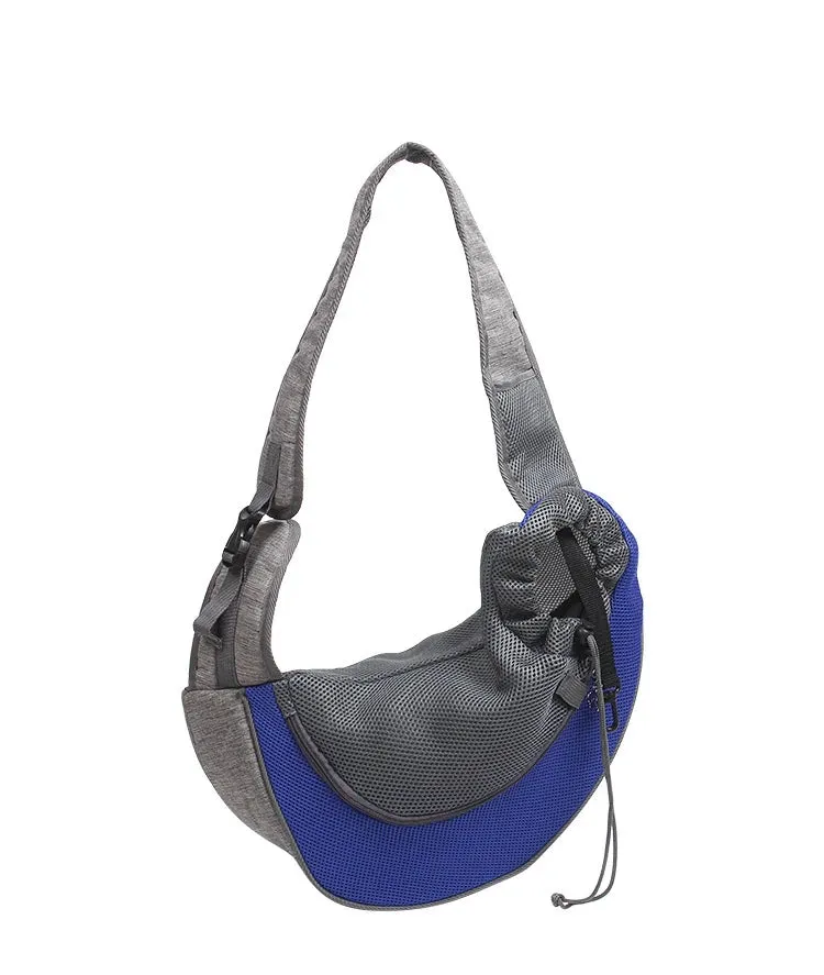 Mesh Oxford Pet Outdoor Travel Pet Puppy Carrier Handbag Pouch Single Shoulder Bag Sling Mesh Comfort Travel Tote Shoulder Bag