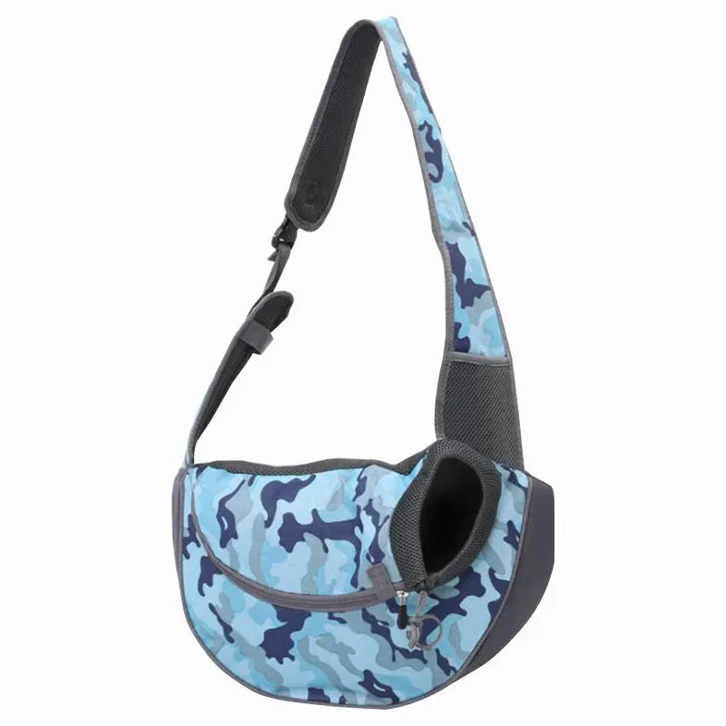 Mesh Oxford Pet Outdoor Travel Pet Puppy Carrier Handbag Pouch Single Shoulder Bag Sling Mesh Comfort Travel Tote Shoulder Bag