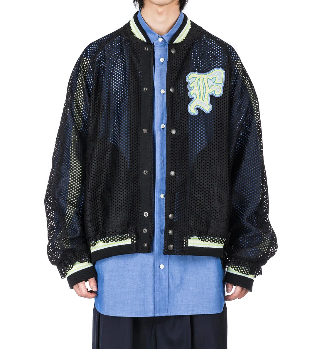 MESH STADIUM JACKET BLACK