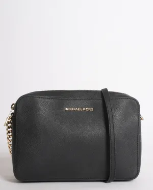 Michael Kors Solid Jet Set Crossbody in Black
